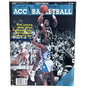 Barry Jacobs' Fan's Guide to ACC Basketball 1990  GT beat Virginia Brian Oliver